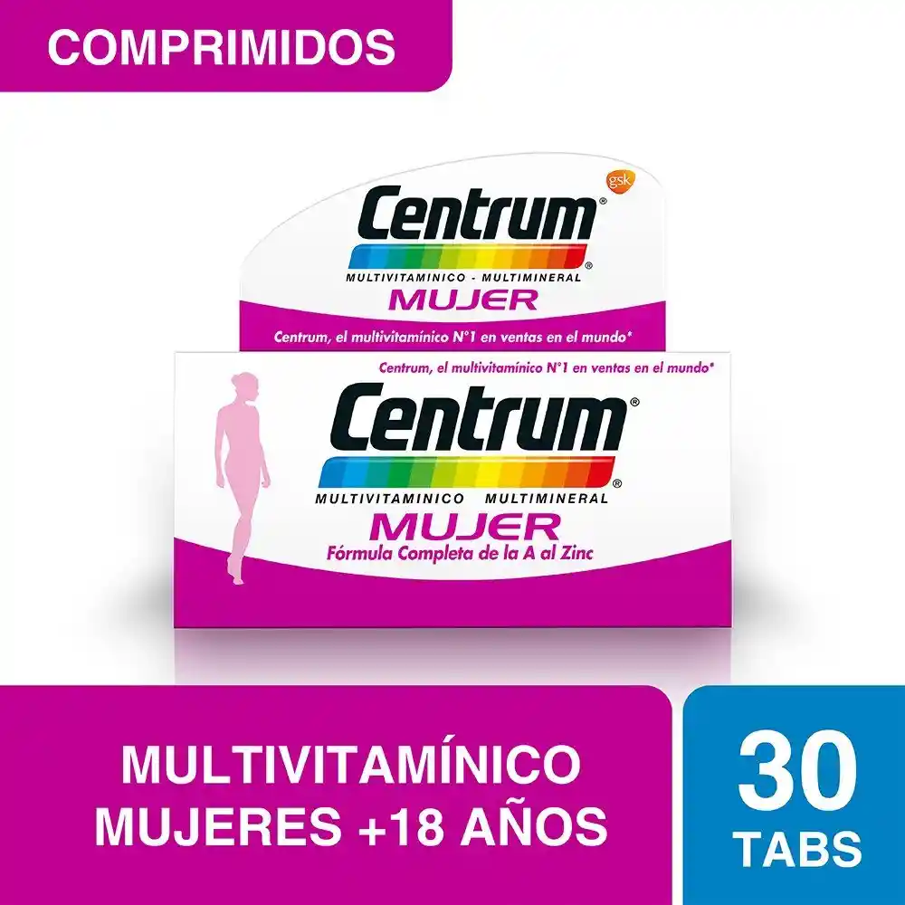 Centrum Multivitamínico para Mujer + 18 Años