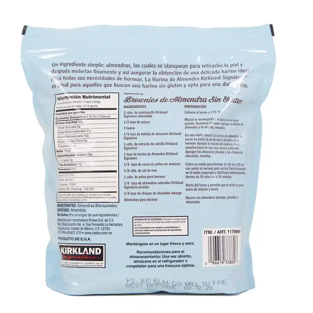 Kirkland Signature Harina de Almendra 1.361 Kg