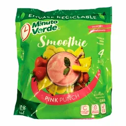 Minuto Verde Smoothie Pink Punch Frutilla Piña Plátano