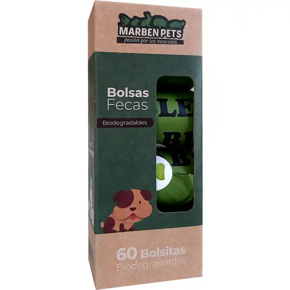 Marben Pets Bolsas Fecas Biodegradables 