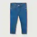 Jean Pitillo De Niña Azul Medio Talla 12m