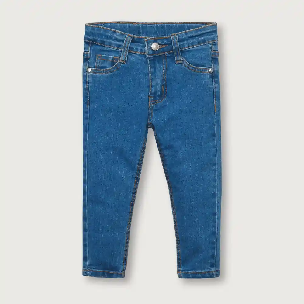 Jean Pitillo De Niña Azul Medio Talla 12m