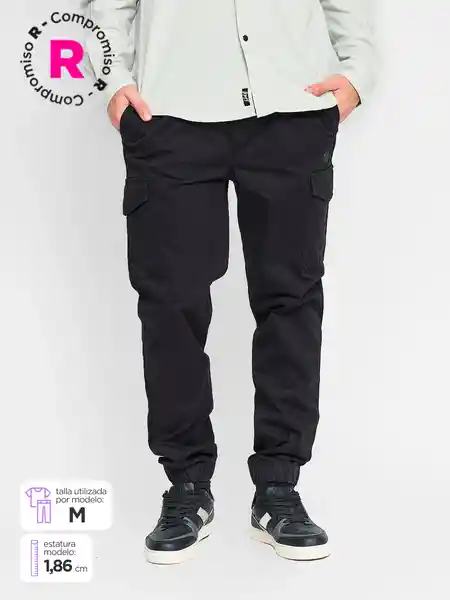 Half Jogger Tony Cargo Negro L SS25