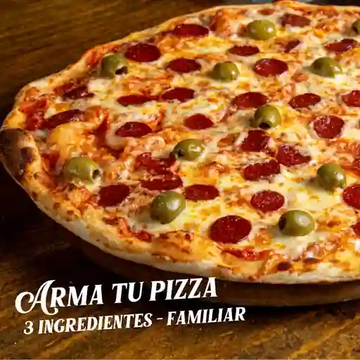 Arma tu pizza familiar