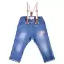 Jean Mezclilla Bebé Niño Denim Talla 6 M Pillin