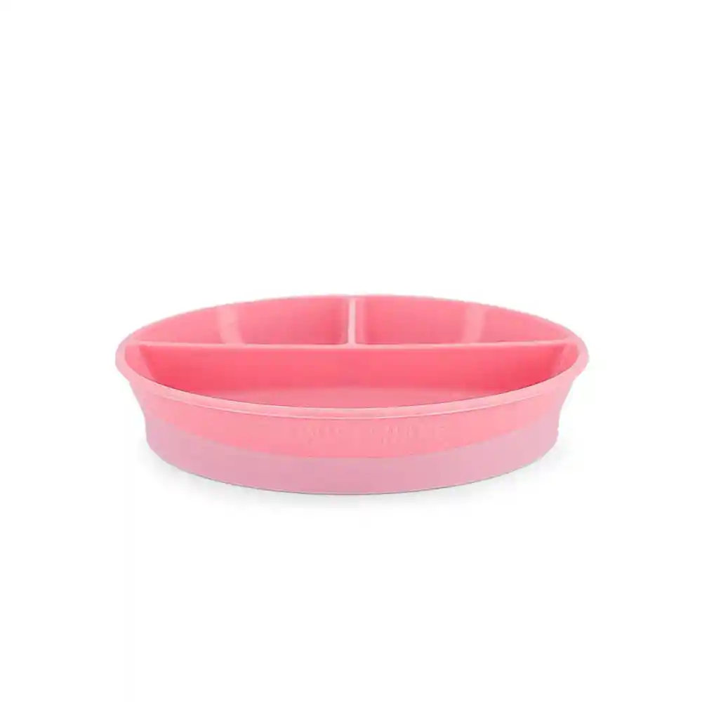 Twistshake Plato Dividido 6+m Rosado