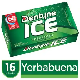 Dentyne Chicle sin Azúcar Sabor a Menta Verde