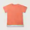 Polera Manga Corta de Niño Salmón Talla 9M Opaline