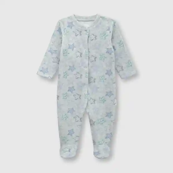 Osito Estrellas Melange de Bebé Niño Gris Talla 6/9M Colloky