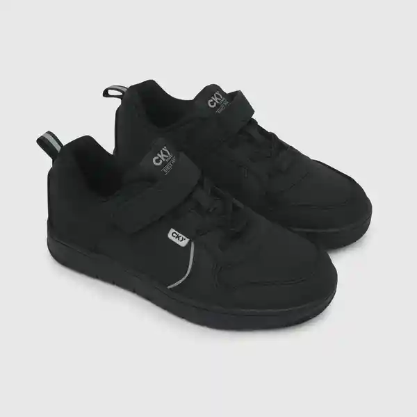 Zapatillas Velcro Elástico Negro Talla 31 Colloky