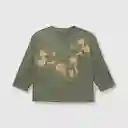 Polera de Bebé Niño Mickey Verde Militar Talla 3/6M Colloky