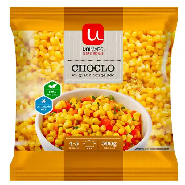 Choclo en Grano Congelado Unimarc 