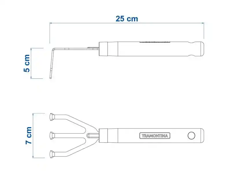 Tramontina Rastrillo Tres Dientes