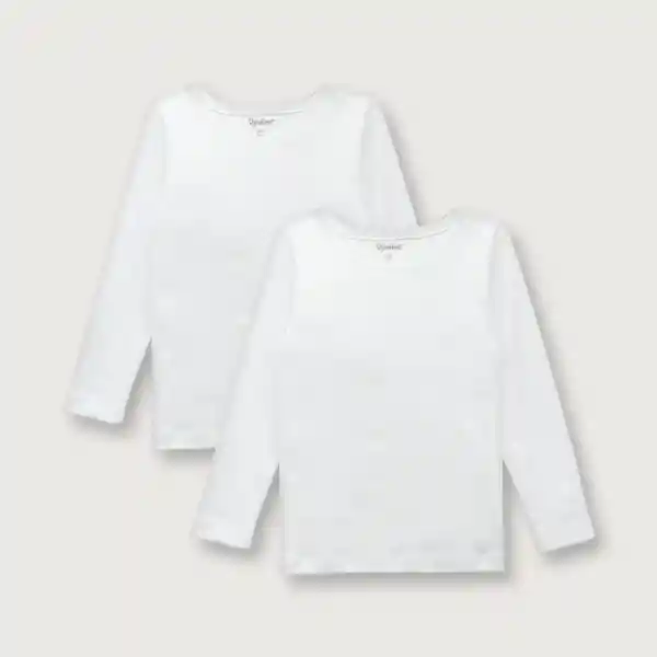 Camiseta de Bebé Niña Blanco Talla 3A Opaline