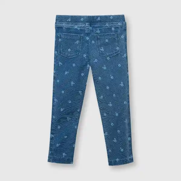 Jegging de Bebé Niña Elasticado Light Denim Talla 9/12M Colloky