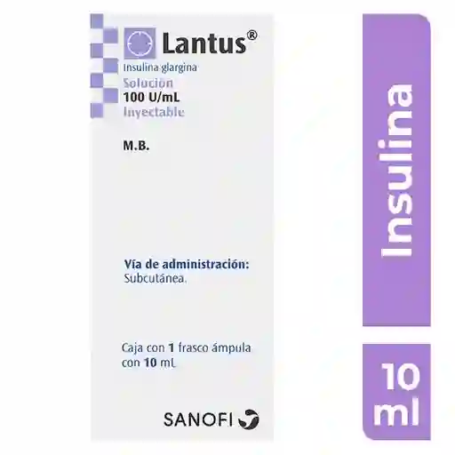 Lantus Lantus Vial Inyeccion Frasco ampula