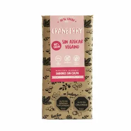 Sabores sin culpa Barra De Chocolate Cranberry 80%