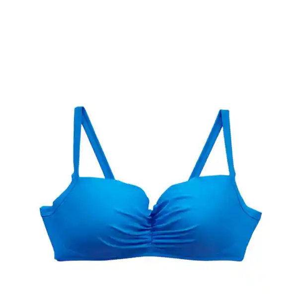 Bikini Sostén Con Copa Blanda C-D Azul Talla 48 Samia