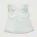 Blusa Sin Mangas De Niña Blanca Talla 6m