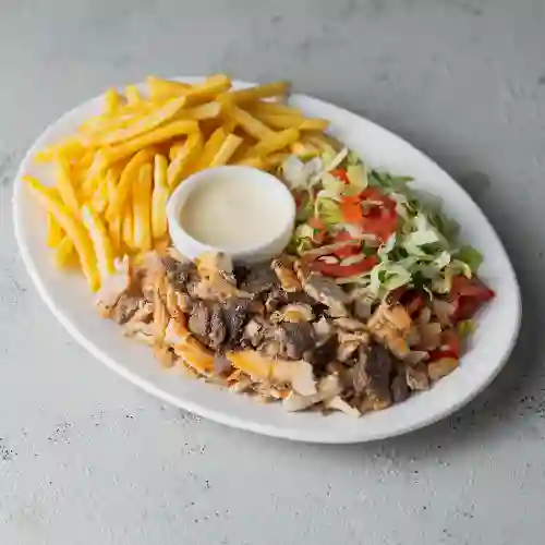 Colación Arabe Pollo y Papas Fritas