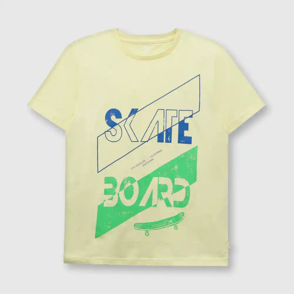 Polera Surf De Niño Amarilla Talla 2a