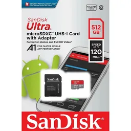 Sandisk Tarjeta de Memoria SDSQUA4-512G-GN6MA