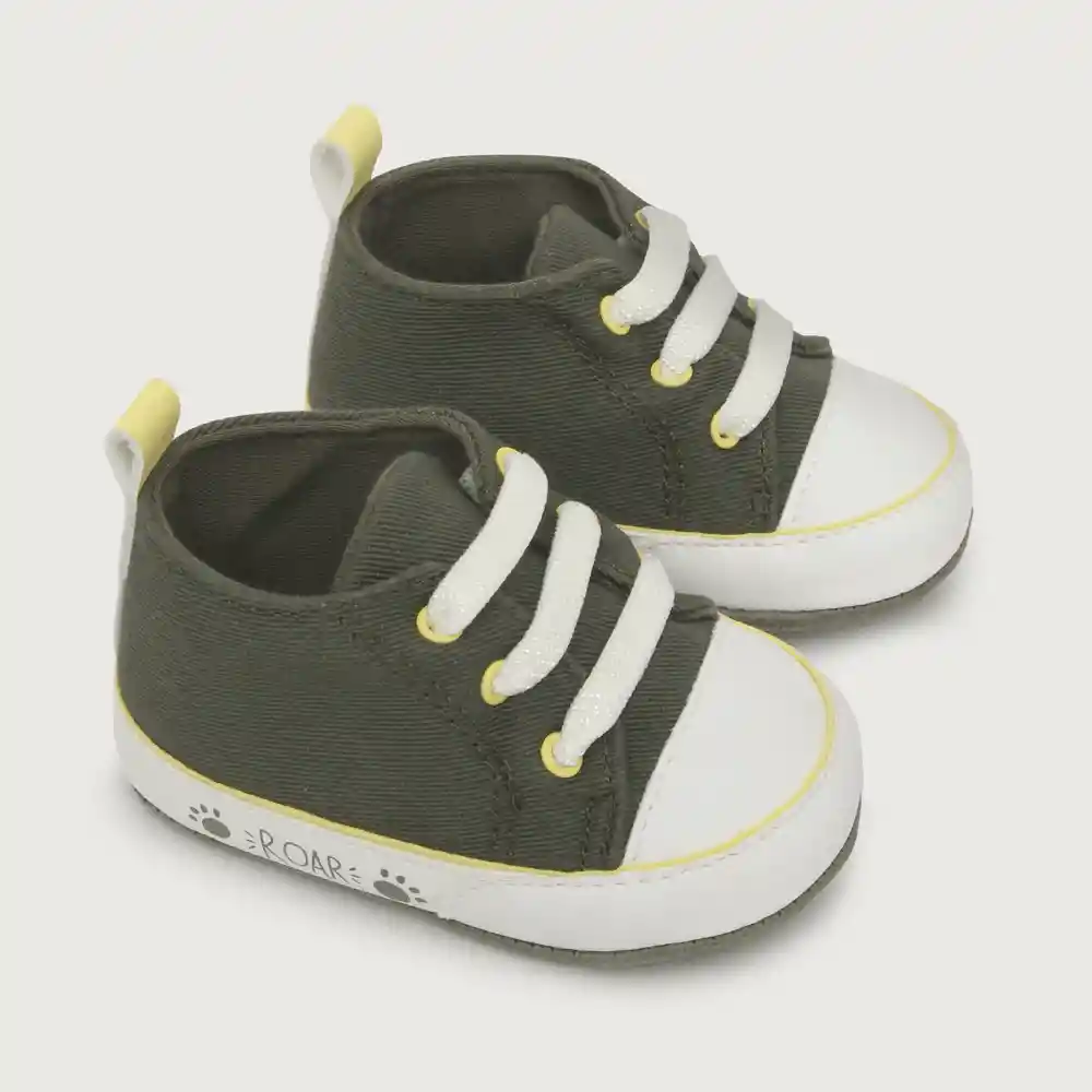 Zapatillas Urbana Caña Alta Niño Verde Talla 15 Opaline