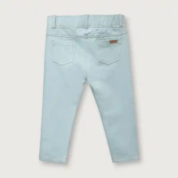 Jegging Con Ruchas en Los Bolsillos de Niña Celeste T.9M Opaline