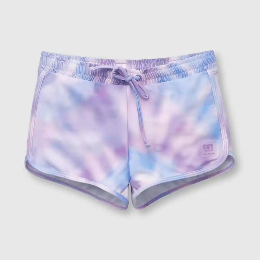 Short Con Filtro Uv De Niña Lila Talla 10a