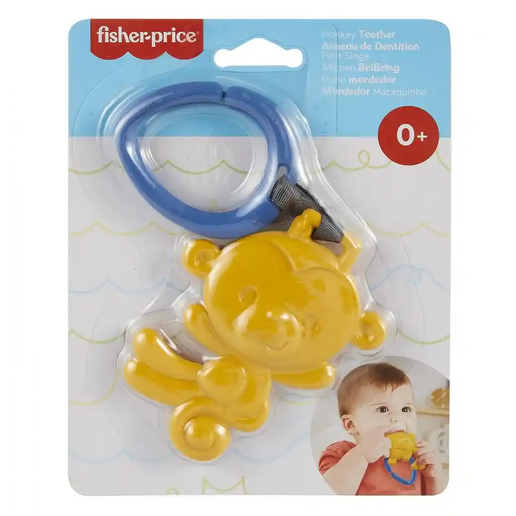 Fisher-Price Mordedor Mono Color Amarillo