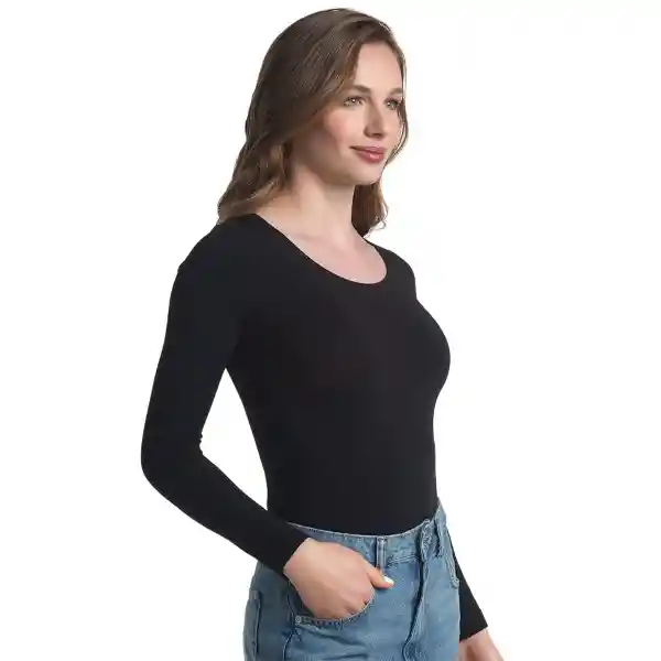 Camiseta Viscosa Negro Talla L/XL Caffarena