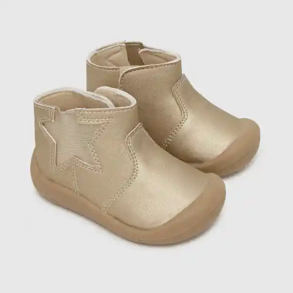 Botas Para Niña Color Dorado Talla 17 Colloky