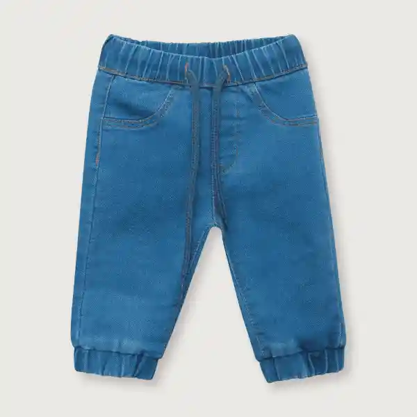 Jean Con Cordon de Bebé Niño Azul Talla RN Opaline