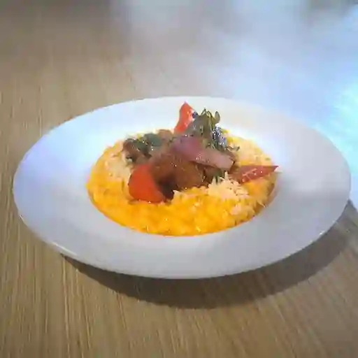 Risotto con Lomo Saltado
