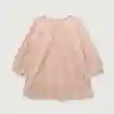 Vestido Con Corte en V de Niña Rosado Talla 4A Opaline