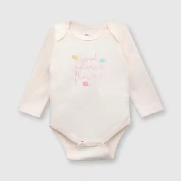 Pack Bodies Bebé Niña Off White Talla 9/12M Colloky