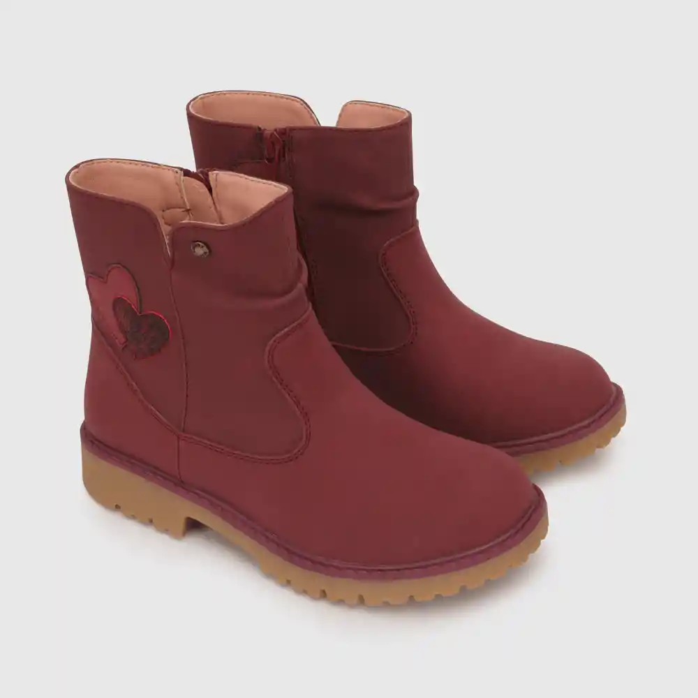Botines De Niña Roja Talla 36