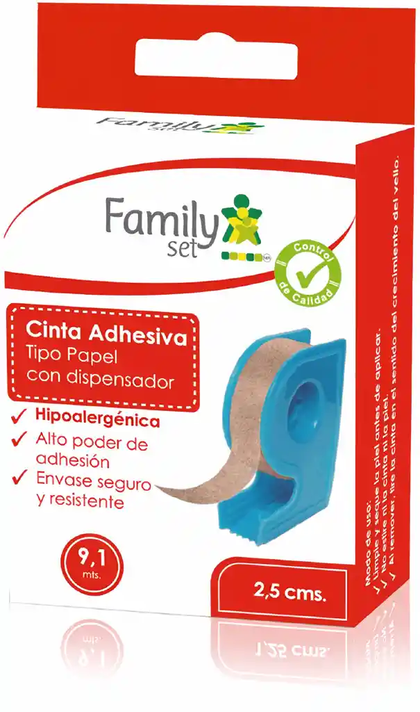 Family Set Cintas Adhesivas F.set Cinta Pap/d X9.1m
