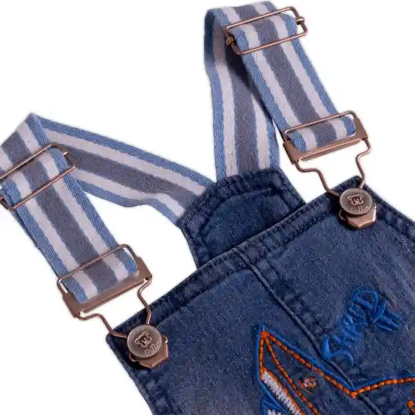 Jardinera Bebé Niño Denim Talla 3 A Pillín