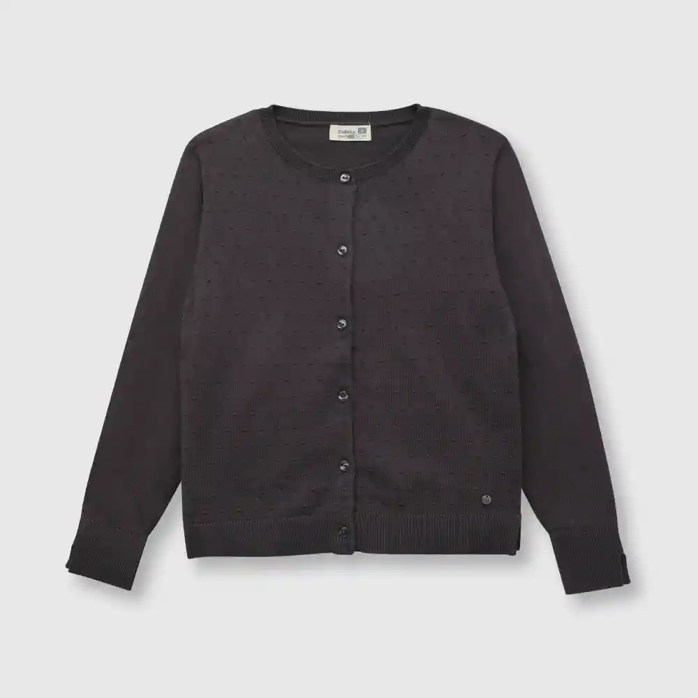 Chaleco Clásico De Niña Gris Talla 2a