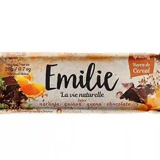 Emilie Barra de Cereal Naranja Quinoa