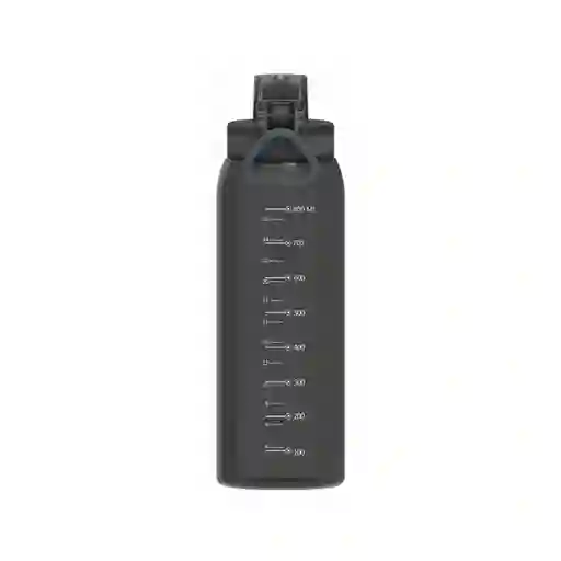 Miniso Botella de Plástico Para Deportes Con Asa Negro