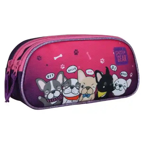 Pen Gear Estuche New Rock Perrito Fucsia 2024