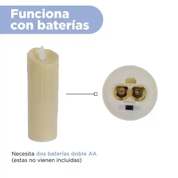 Vela Decorativa Blanca Miniso