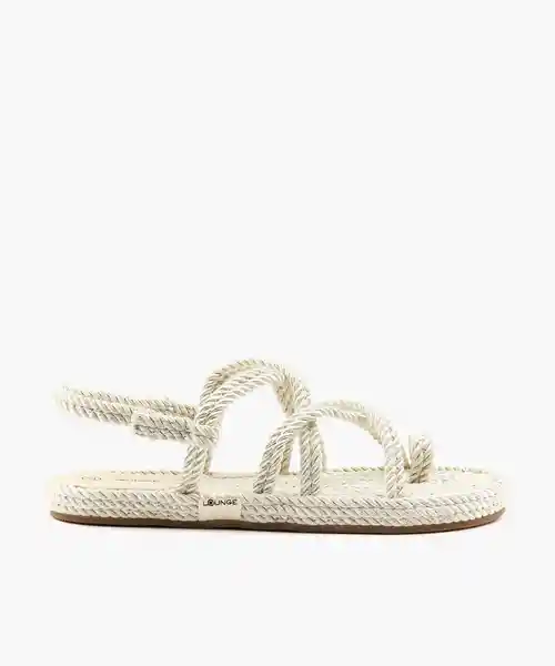 Lounge Sandalias Paradiso Cuerdas Crema 37