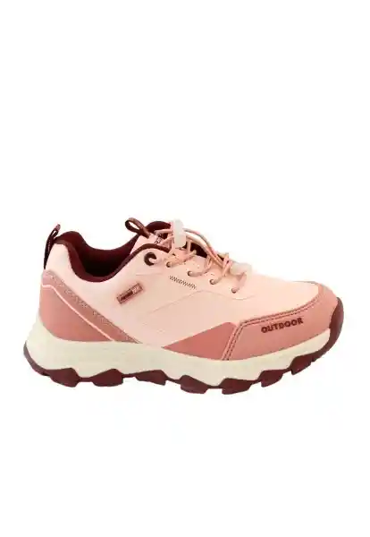 Zapatillas Outdoor Baja W24 Niña Rosado 33 917 Ficcus