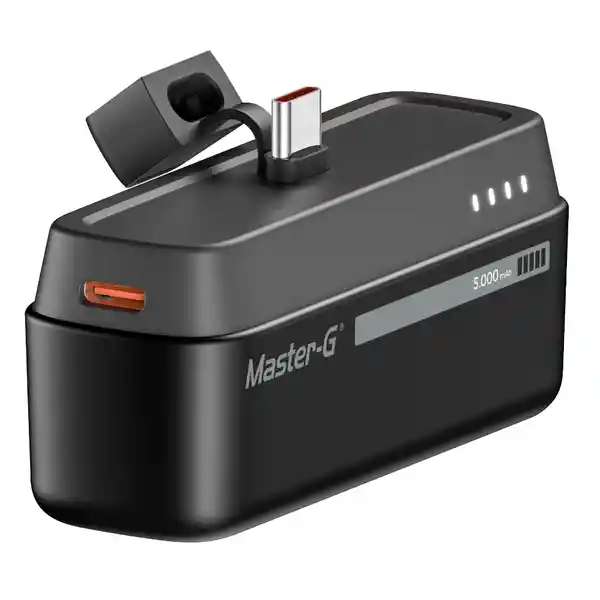 Master-G Batería Portátil Tipo c Negro 5000Mah UCP5PDCB