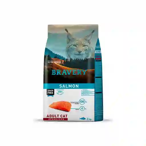 Bravery Alimento Para Gato Adulto Sterilized Salmón