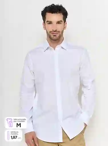 Cacharel Camisa Manga Larga Nisolid Cah Cor Tt Blanca 16