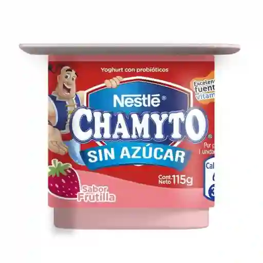 4 x Yog S/Azuc Chamyto Nestle 115 g Frutilla